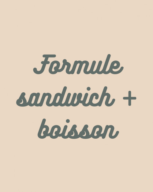 Formule Sandwich + boisson